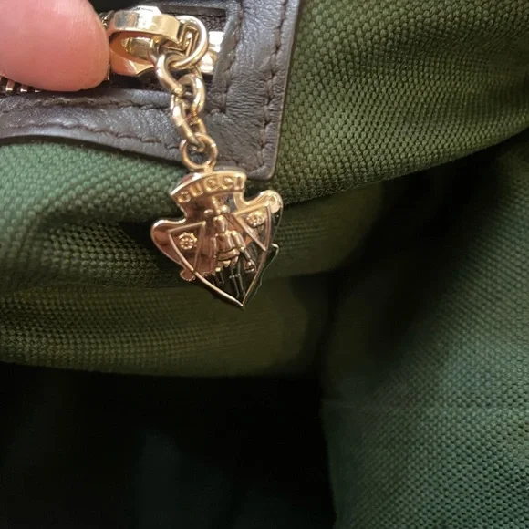 Gucci Diamante Leather Brown Weekender Travel Bag Duffle - Picture 11 of 17